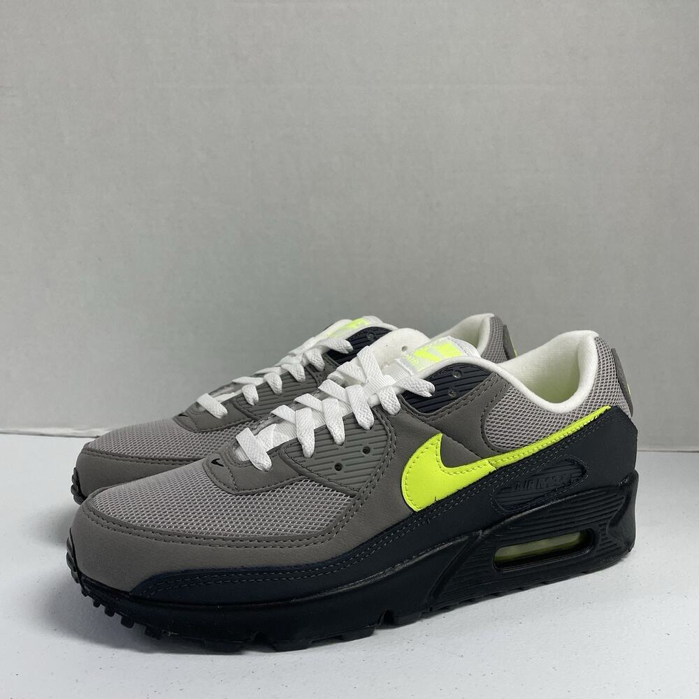 Nike Air Max 90 Neon IQ0289 010 Size 11.5 OG Black Grey Volt Retro Low Top Shoes